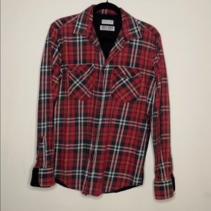 Vintage Zara men’s “guns and roses” flannel